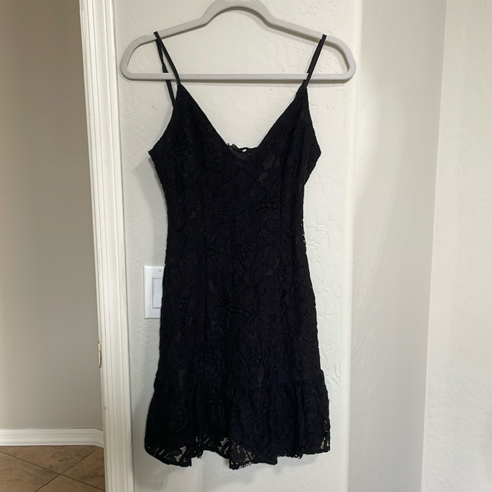 Small Floral Black Dress